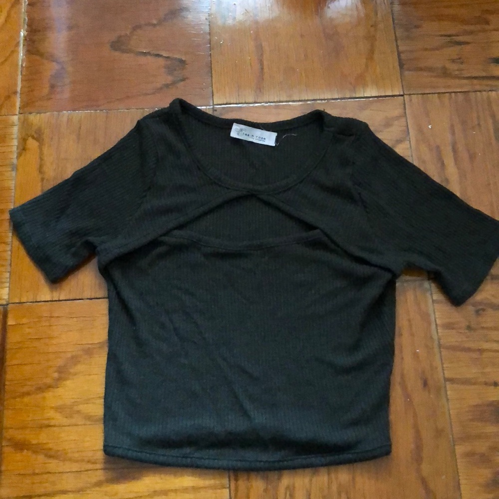 Dark green crop top
